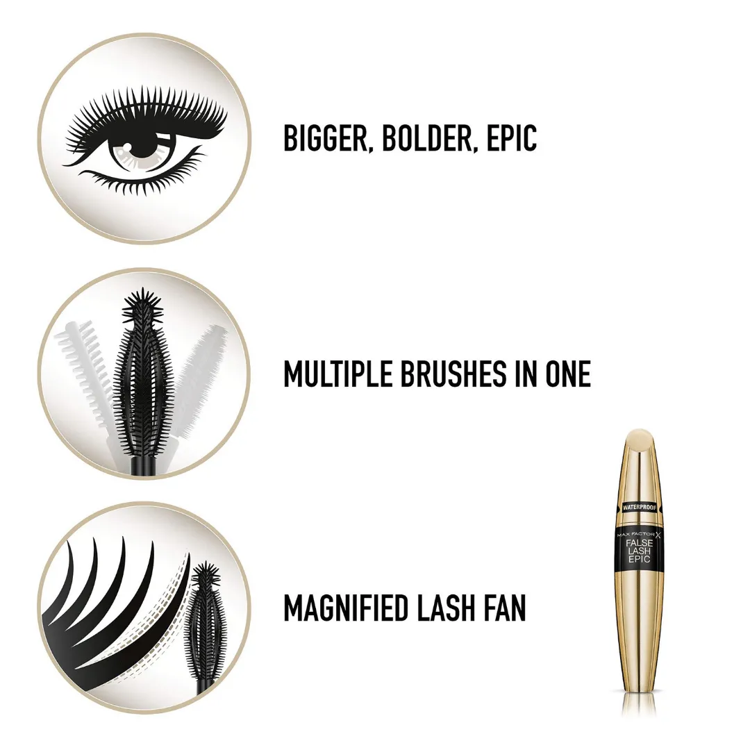 1 Max Factor Mascara epique a faux cils Waterproof  13,1 Ml