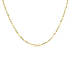 15 Choker Classic Gold 2mm Bead