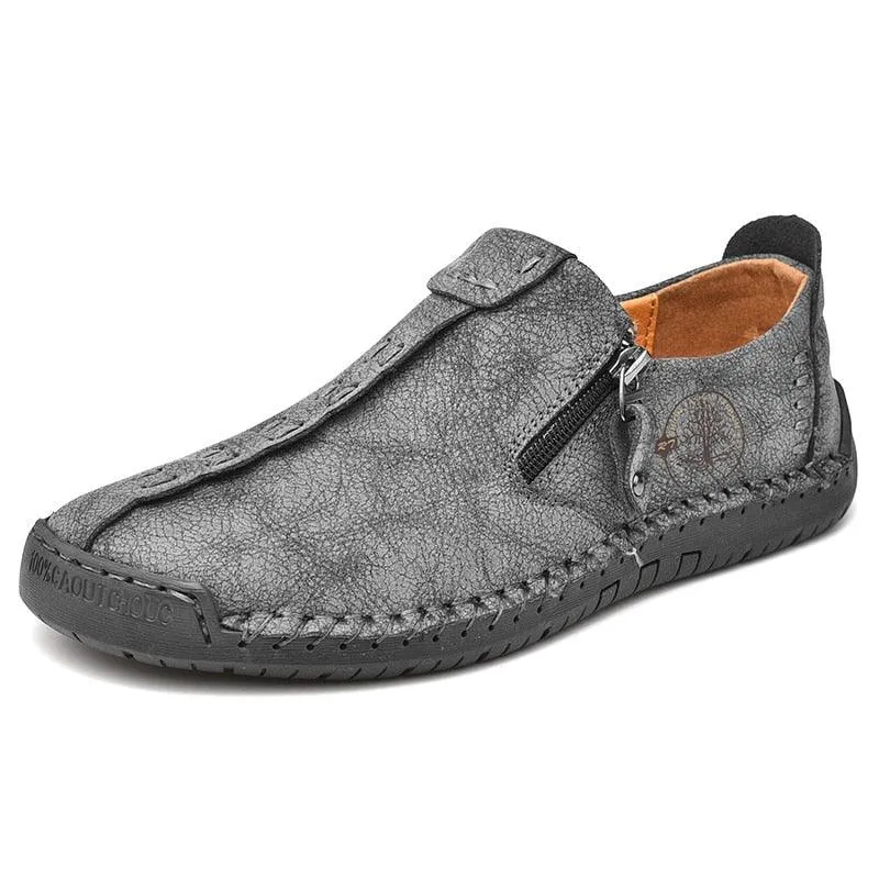 Alcot - Zip-Up Casual Leather Shoes