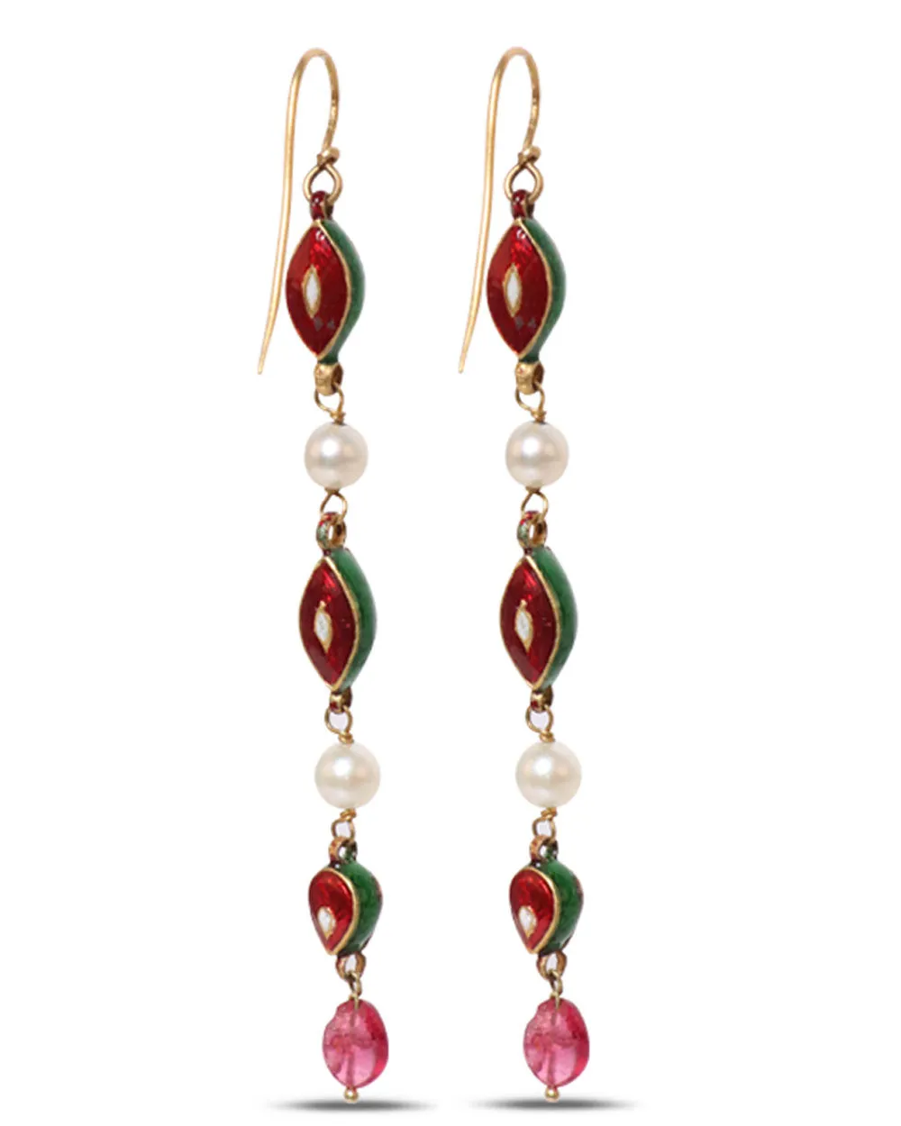 Antique Diamond and Ruby Earrings