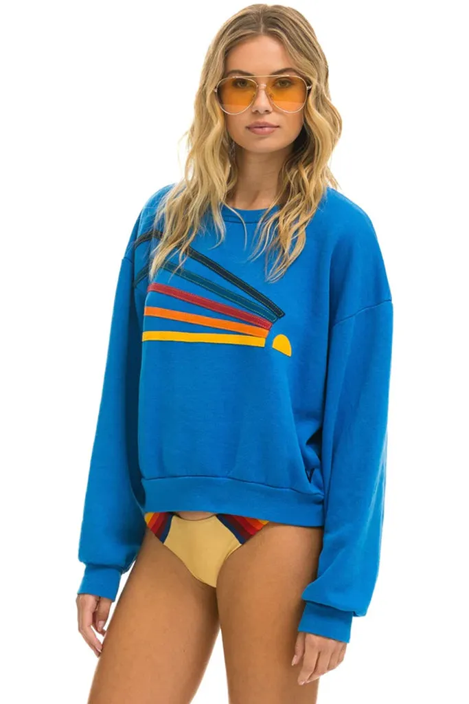 Aviator Nation - Daydream Relaxed Crew Sweatshirt - Ocean