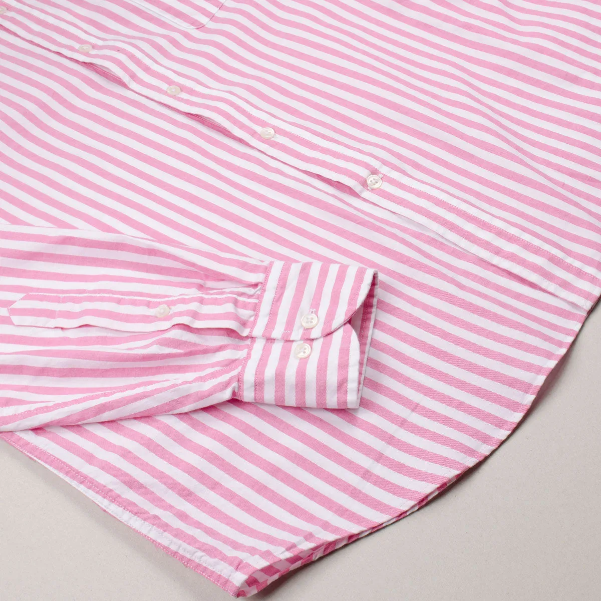 BD Baggies - Bradfort BD Shirt With Pocket - Pink Stripes