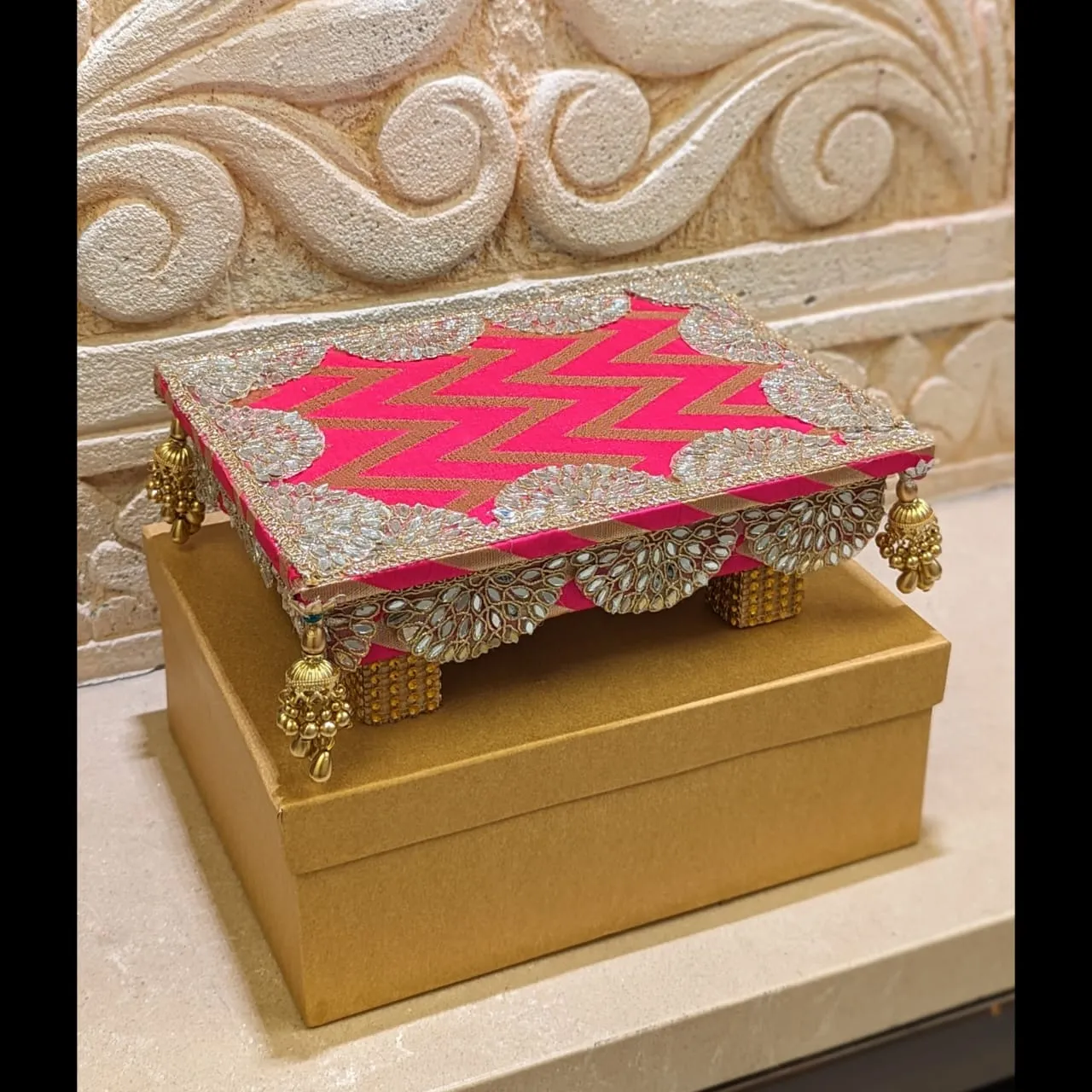 Beautiful Return Gift Chowki with Box LR001RGC