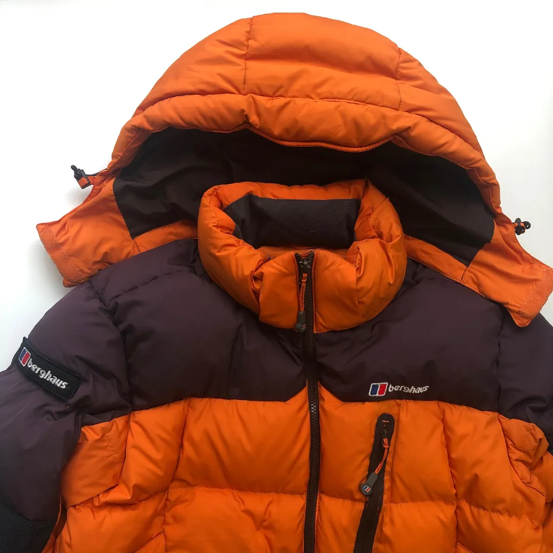 Berghaus Vintage Orange Down Puffer Jacket Large