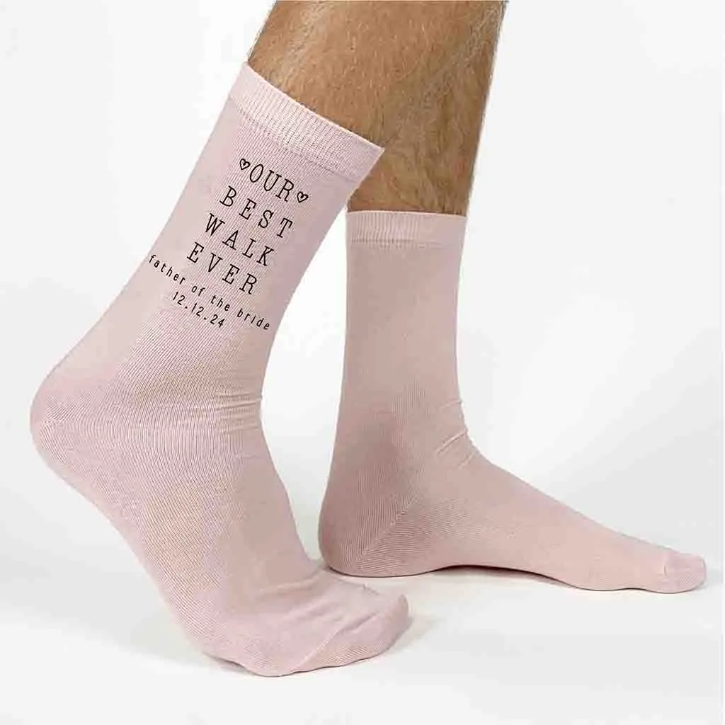 Best Father of the Bride Wedding Socks for a Memorable Walk