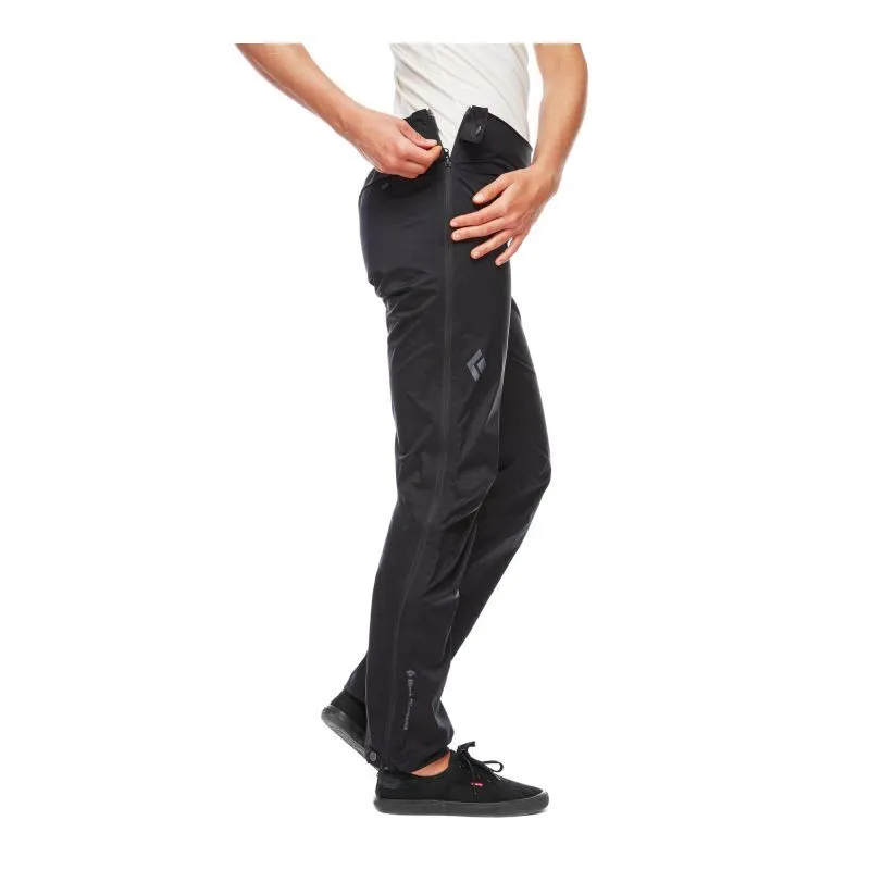 Black Diamond  W Stormline Str Fl Zp Rn Pants - Pantaloni impermeabili - Donna