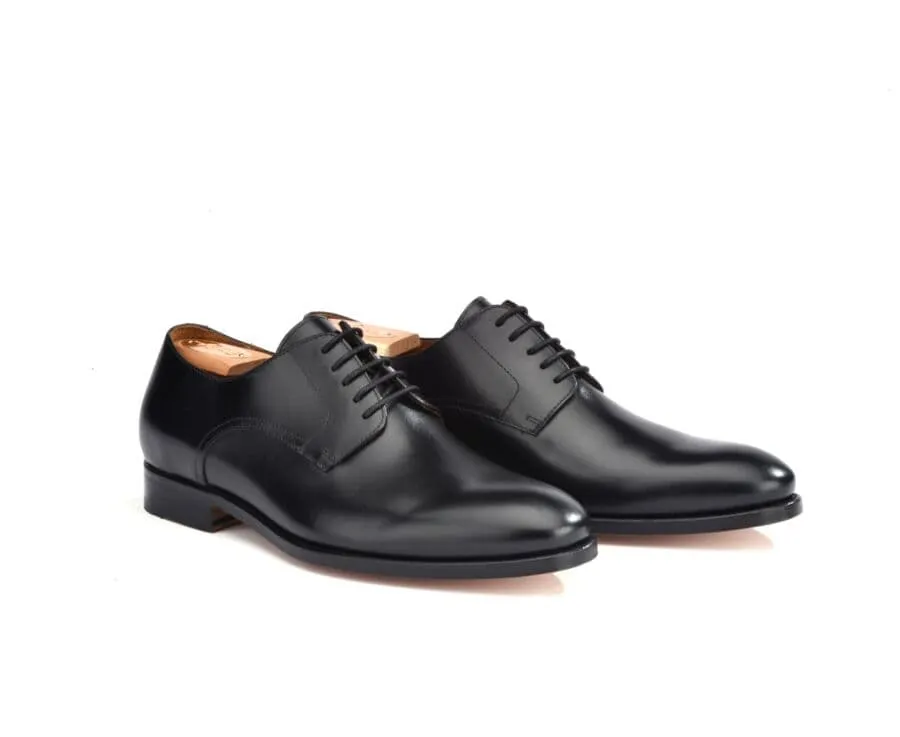 Black Leather Derby Shoes - PENFORD