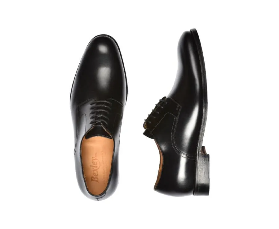 Black Leather Derby Shoes - PENFORD