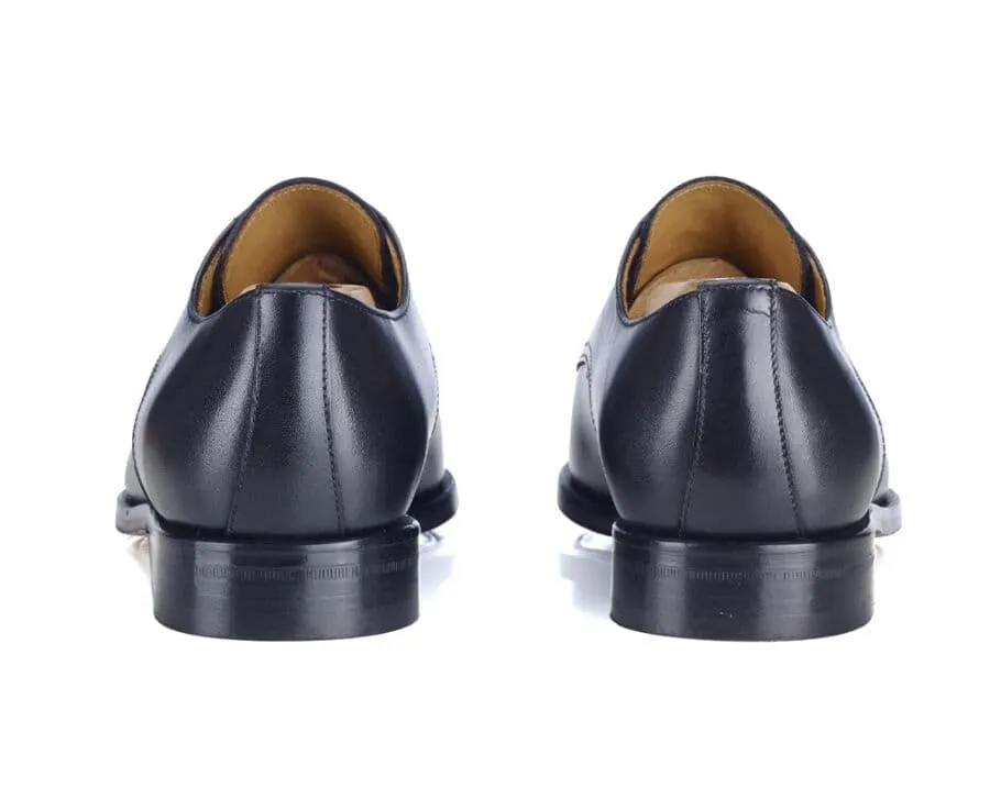 Black Leather Derby Shoes - PENFORD