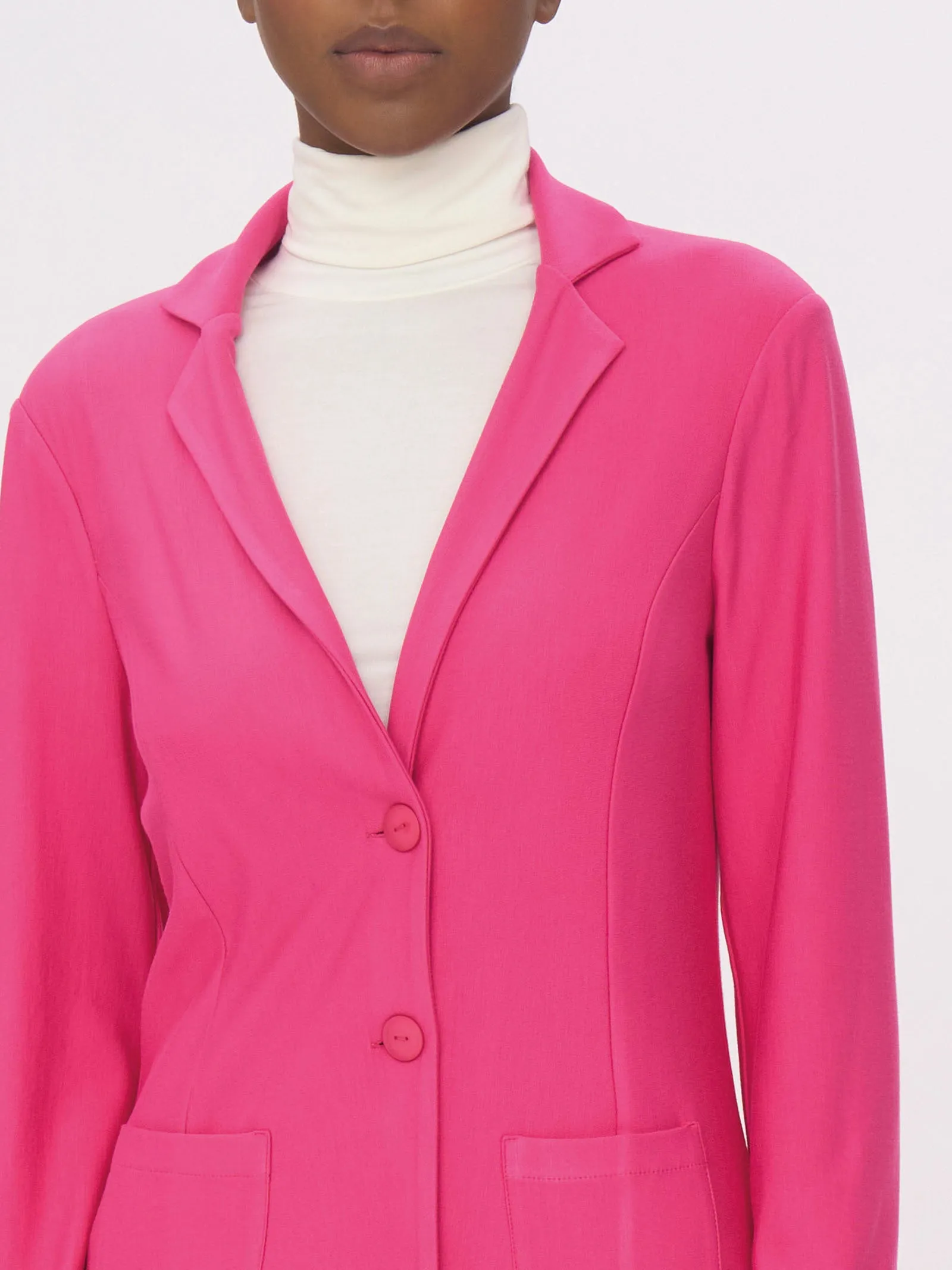 Blazer in Eco Techno Fleece - Fuchsia Purple