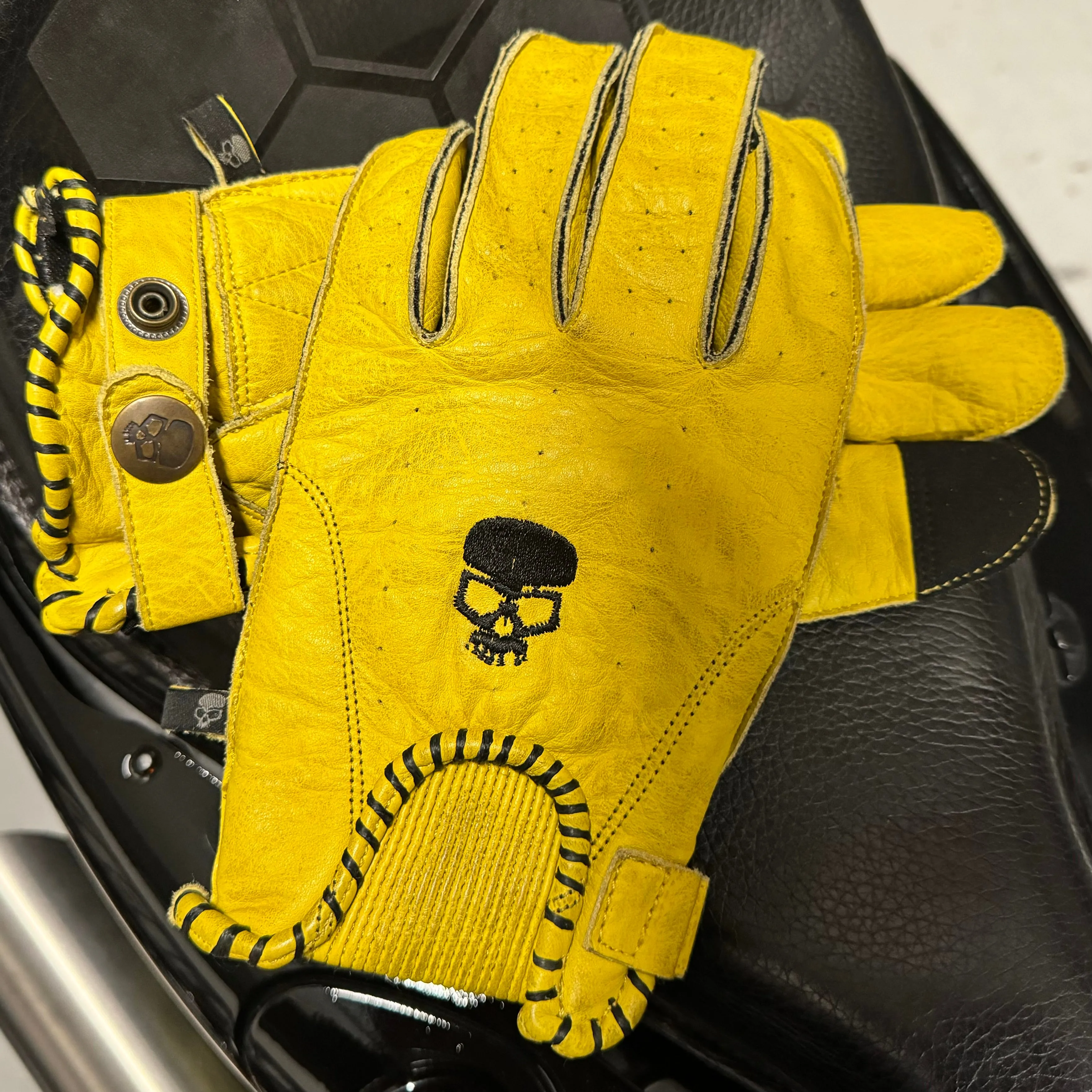 BOBHEAD Protective Glove Shifter Blk MRK 2 Yellow