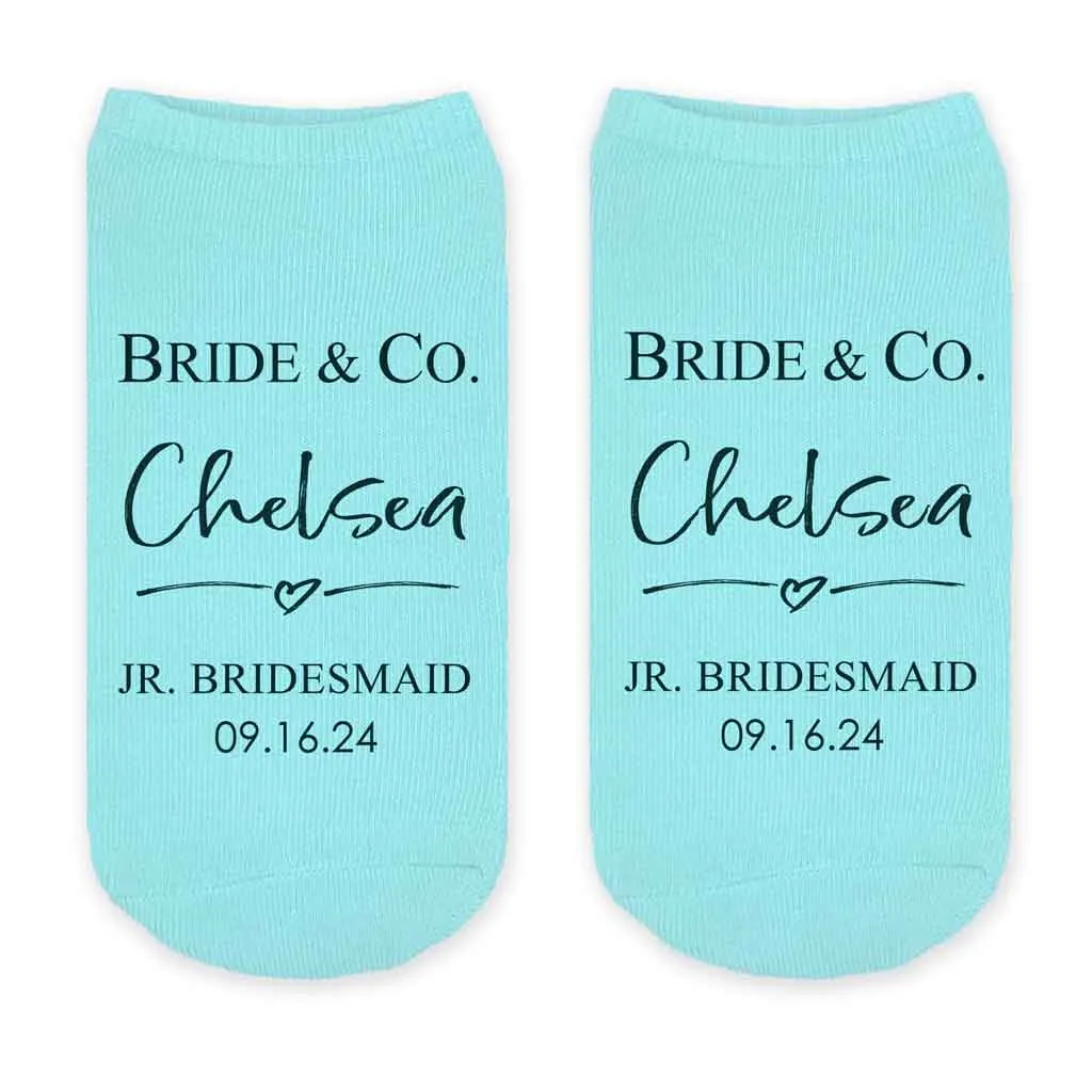 Bridal Party Wedding Socks | Something Blue for the Bride | Custom Socks