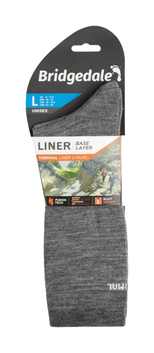 Bridgedale Thermal Liner Socks - 2 Pack