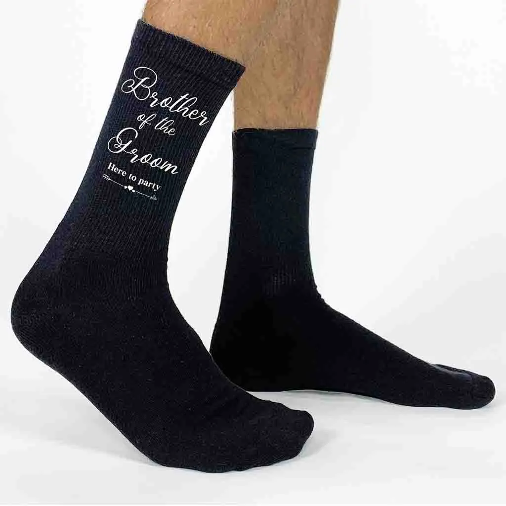 Brother of the Groom Wedding Socks