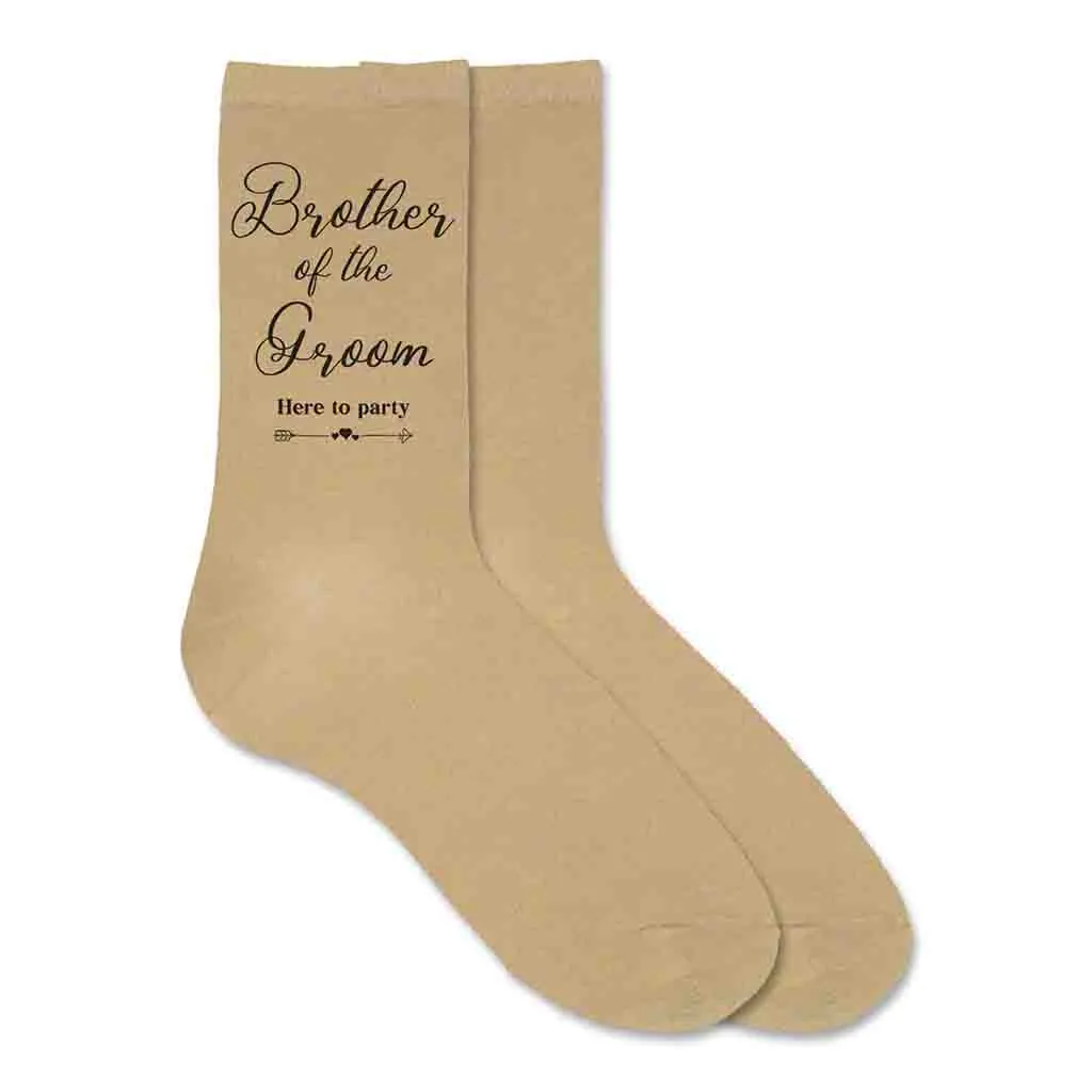 Brother of the Groom Wedding Socks