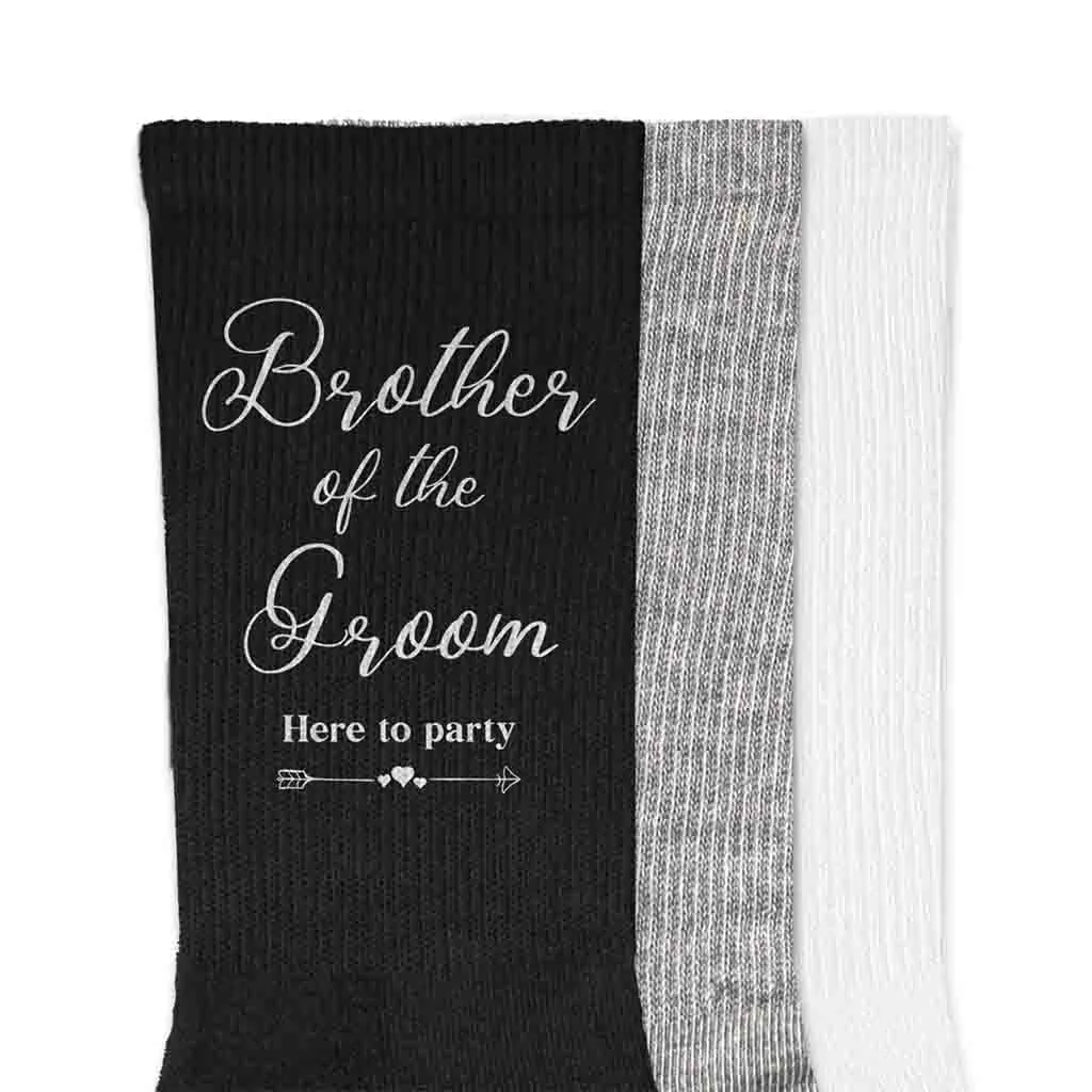 Brother of the Groom Wedding Socks