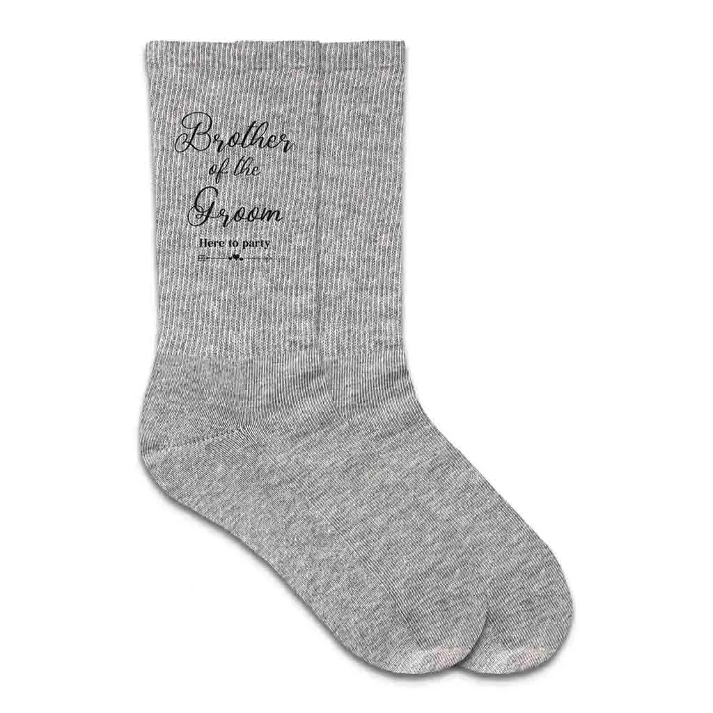 Brother of the Groom Wedding Socks