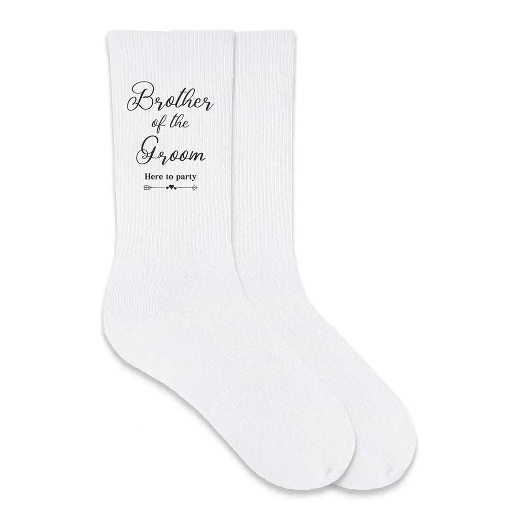 Brother of the Groom Wedding Socks