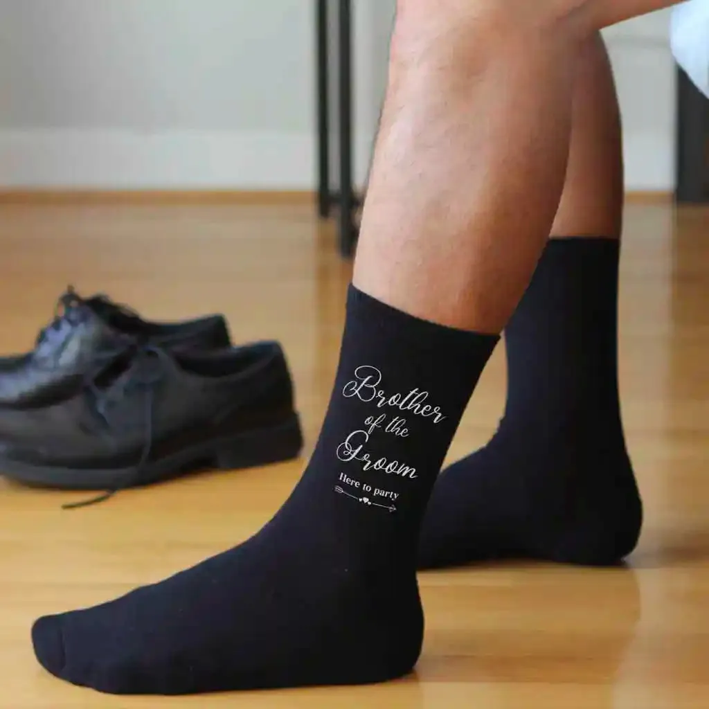 Brother of the Groom Wedding Socks