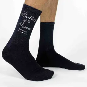 Brother of the Groom Wedding Socks