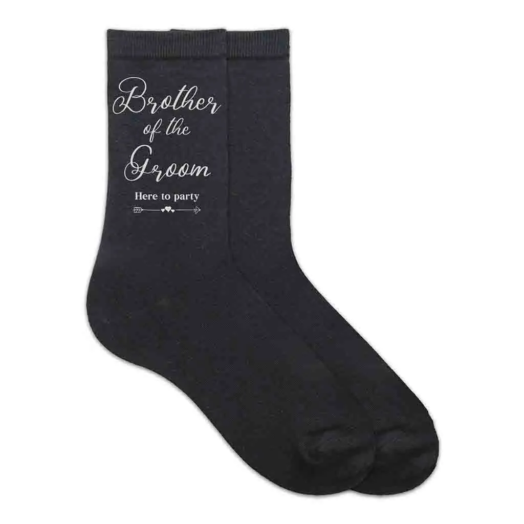 Brother of the Groom Wedding Socks