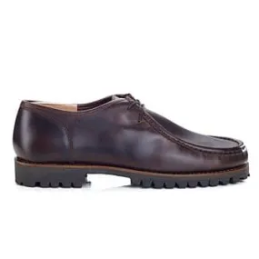 Brown Derby Shoes - Rubber outsole - COLNEY GOMME