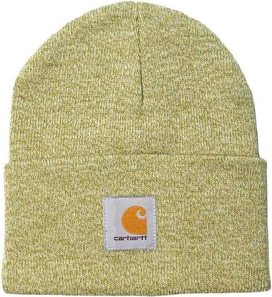 Carhartt Muts A18 Watch Hat Unisex - Olive Winter White