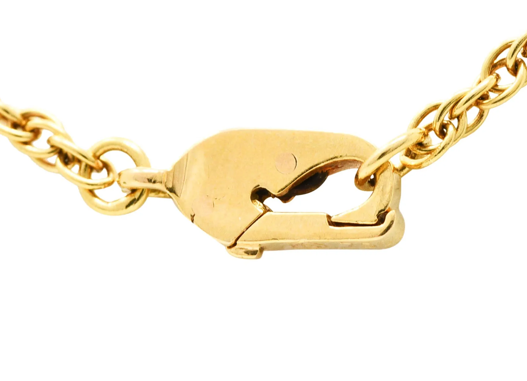 Carrera Y Carrera Diamond 18 Karat Yellow Gold Panther Pendant Necklace