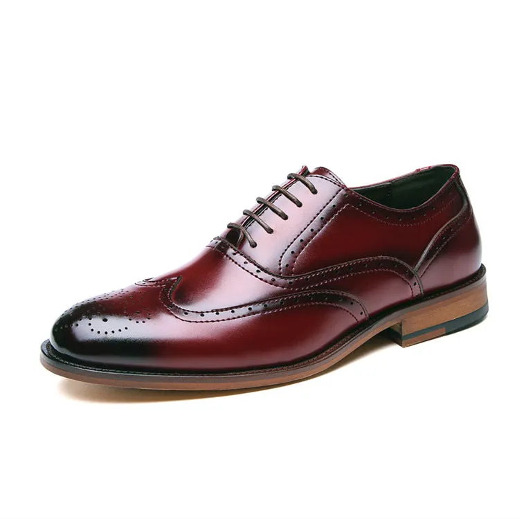 carved brogue men's shoes