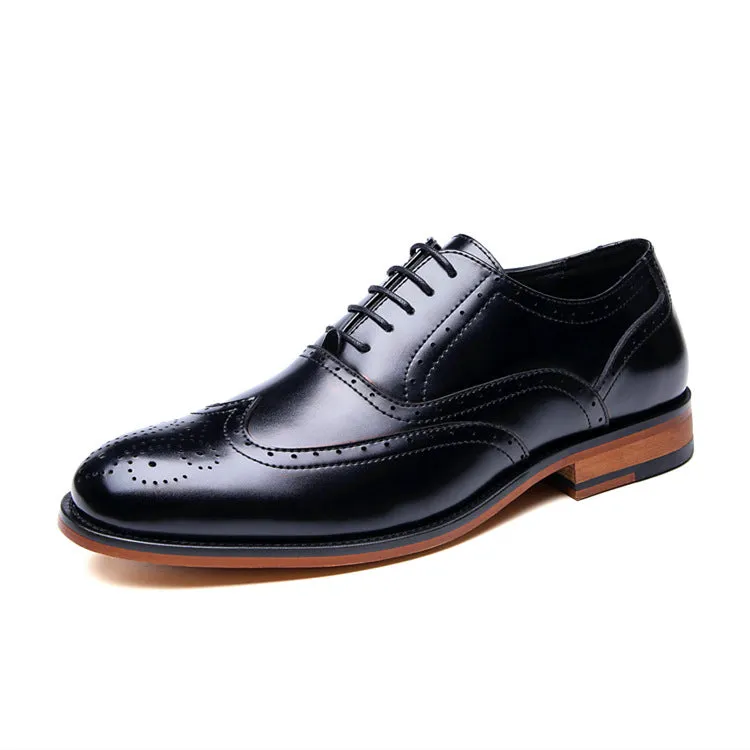 carved brogue men's shoes