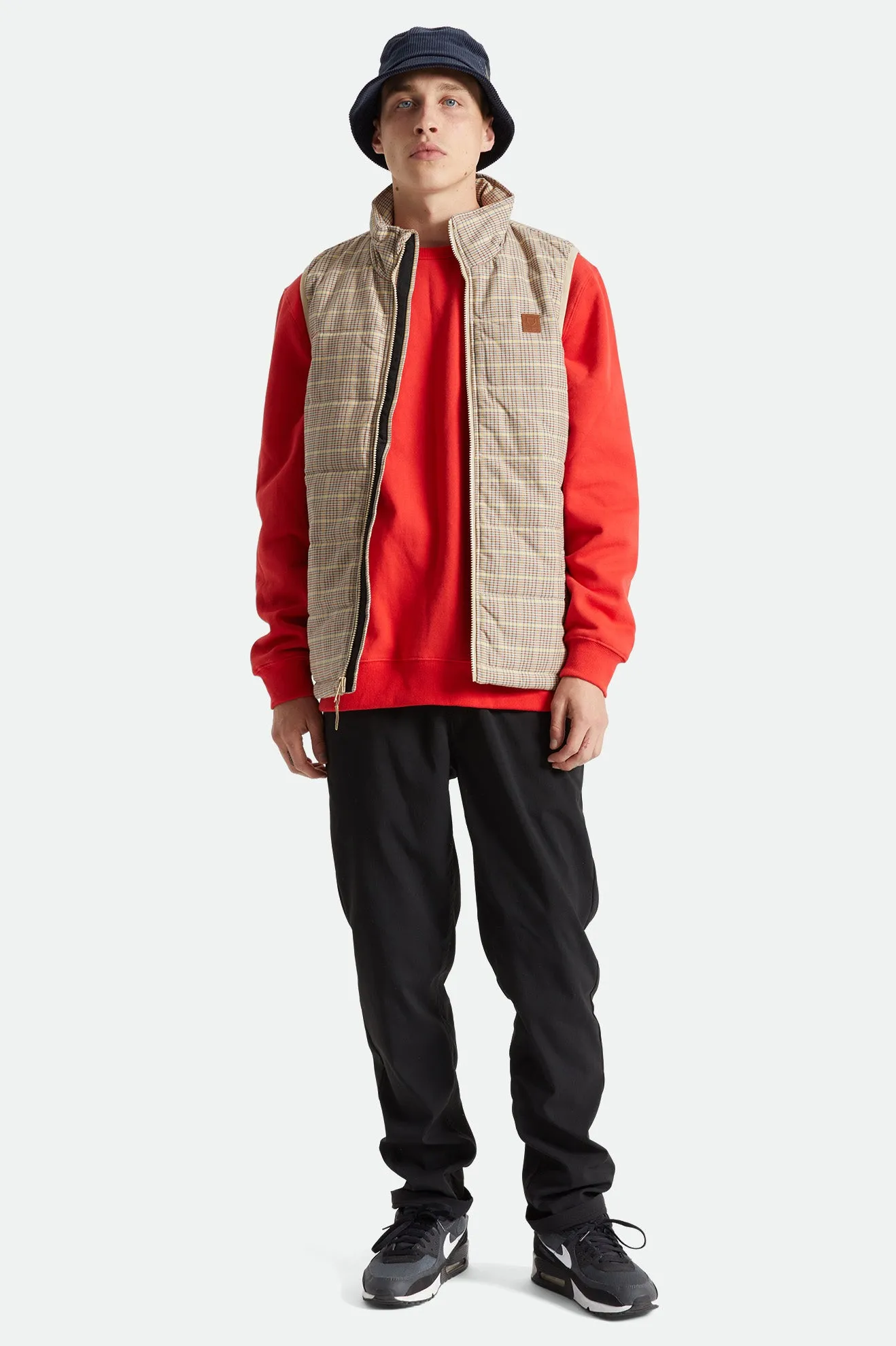 Cass Puffer Vest - Primary Plaid