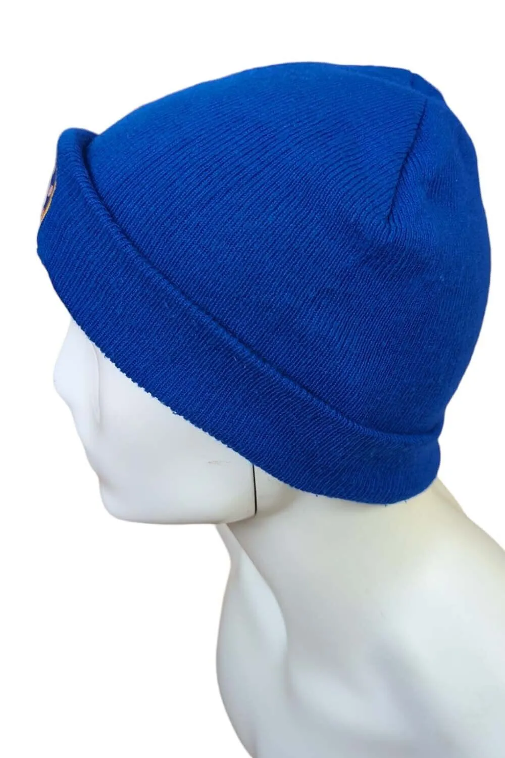 Chelsea FC Royal Blue Knitted Winter Hat Football Club Badge Official - Pepper Tree London