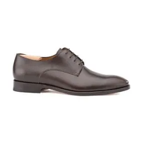 Chocolate Derby Shoes - Leather outsole - BROUGHTON