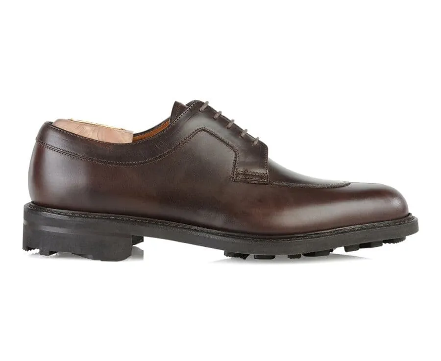 Chocolate Derby Shoes - Rubber outsole - KENT GOMME COUNTRY