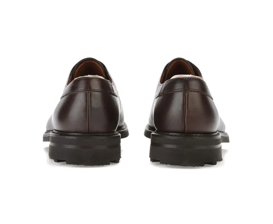 Chocolate Derby Shoes - Rubber outsole - KENT GOMME COUNTRY