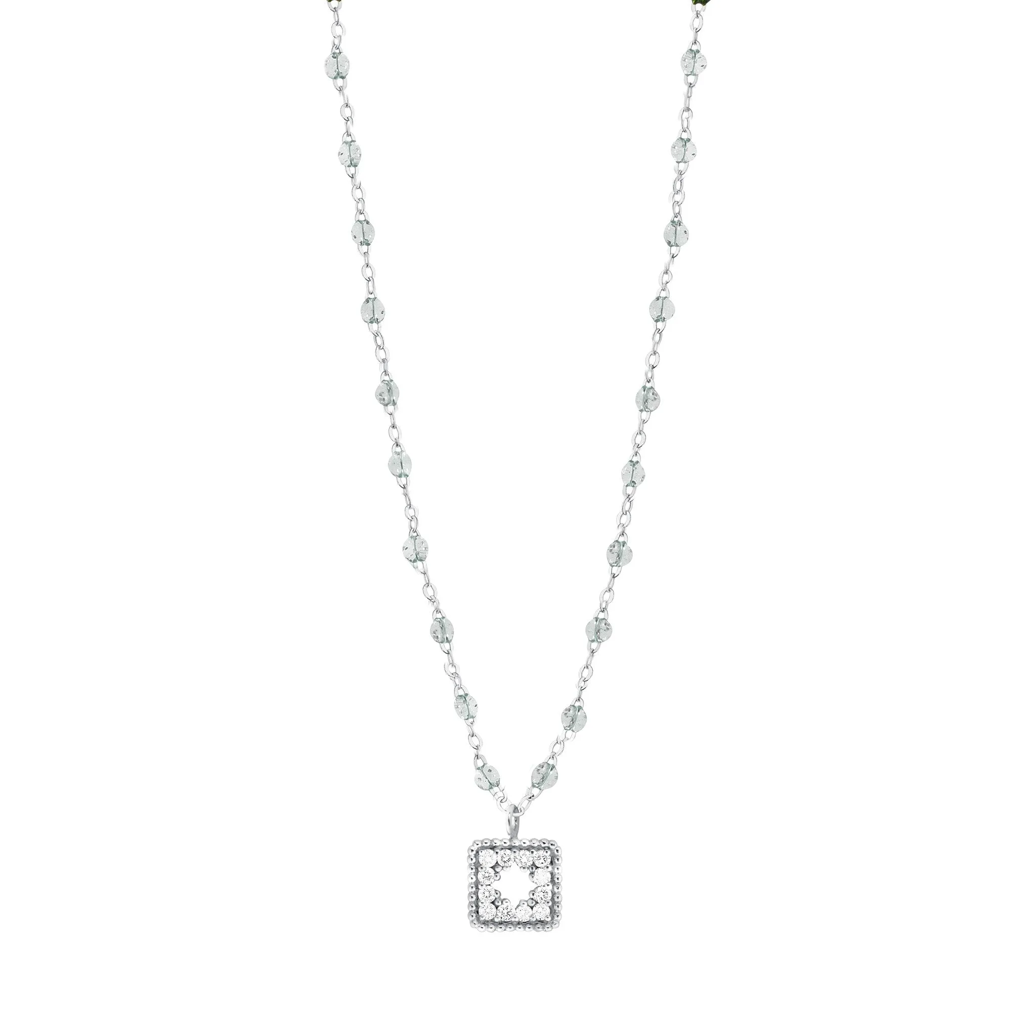 Classic Gigi Sparkle Treasure Necklace White Gold, 16.5