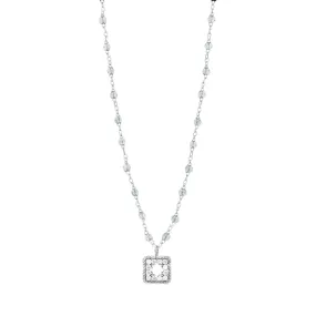 Classic Gigi Sparkle Treasure Necklace White Gold, 16.5