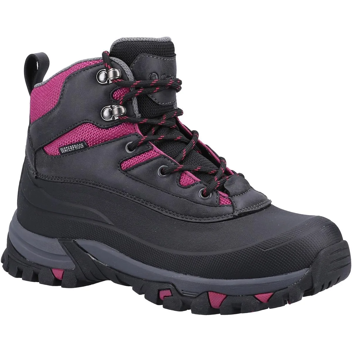 Cotswold Calmsden Hiking Boots Grey/Berry