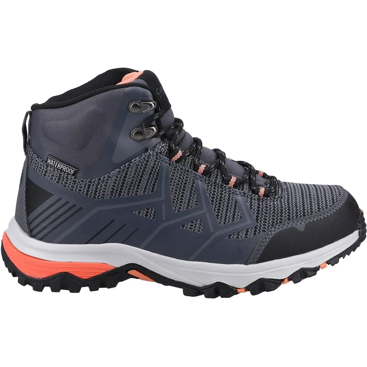 Cotswold Wychwood Mid Hiking Boots Grey/Coral