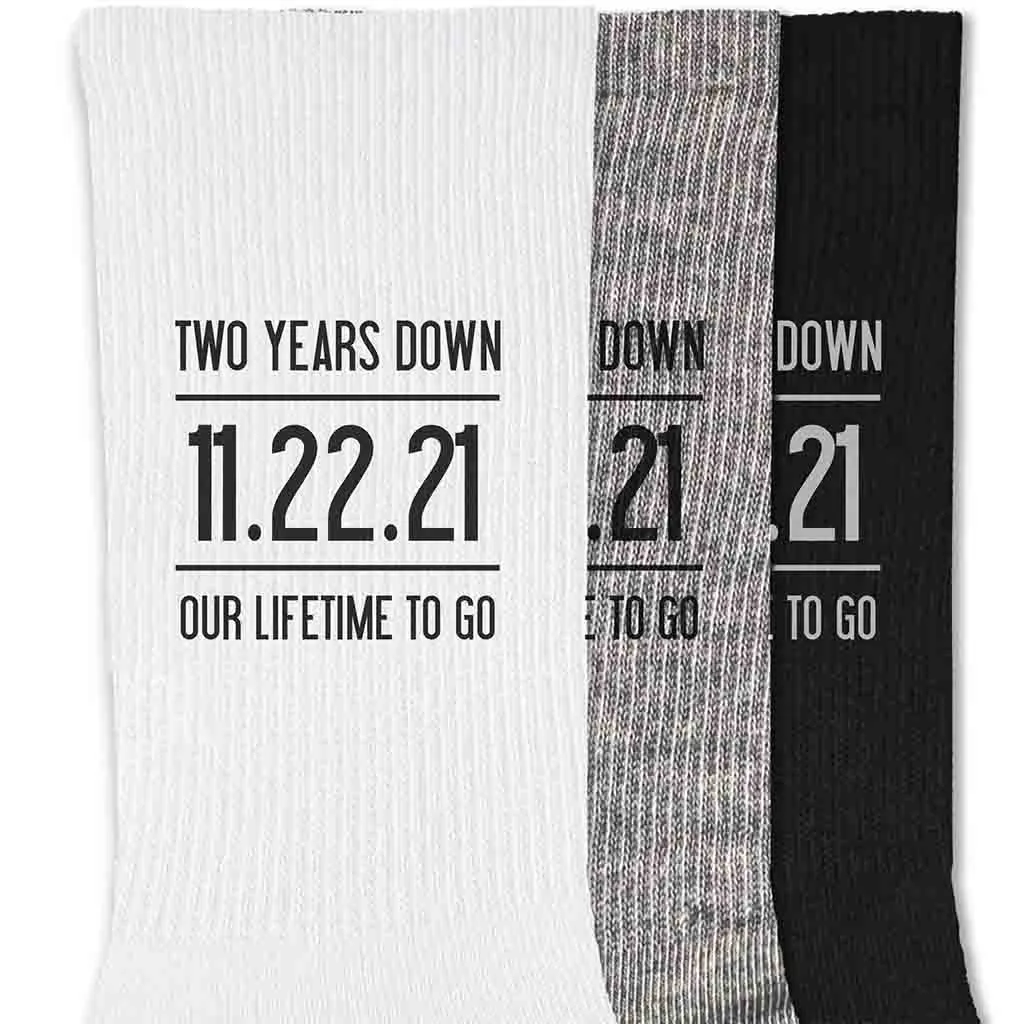 Cotton 2nd Anniversary Socks for Husband