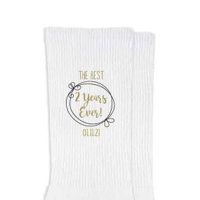 Cotton Socks 2nd Anniversary Gift Wife