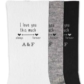 Cotton Socks 2nd Wedding Anniversary Gift for Him.