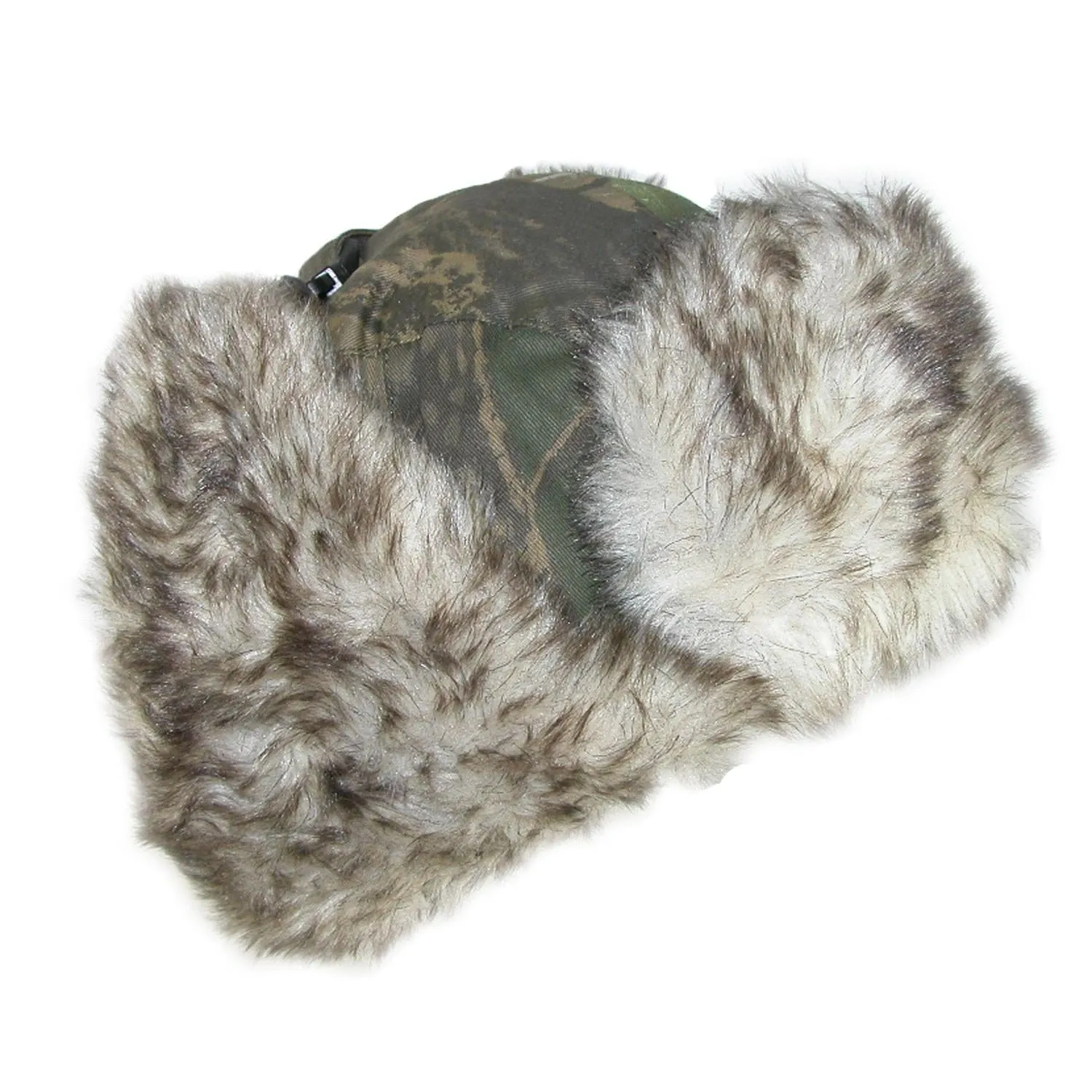 CTM Men's Camo Winter Aviator Hat with Ear Flaps