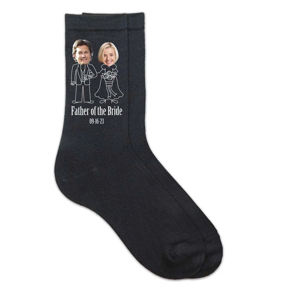 Custom Father Of The Bride Socks with Pictures