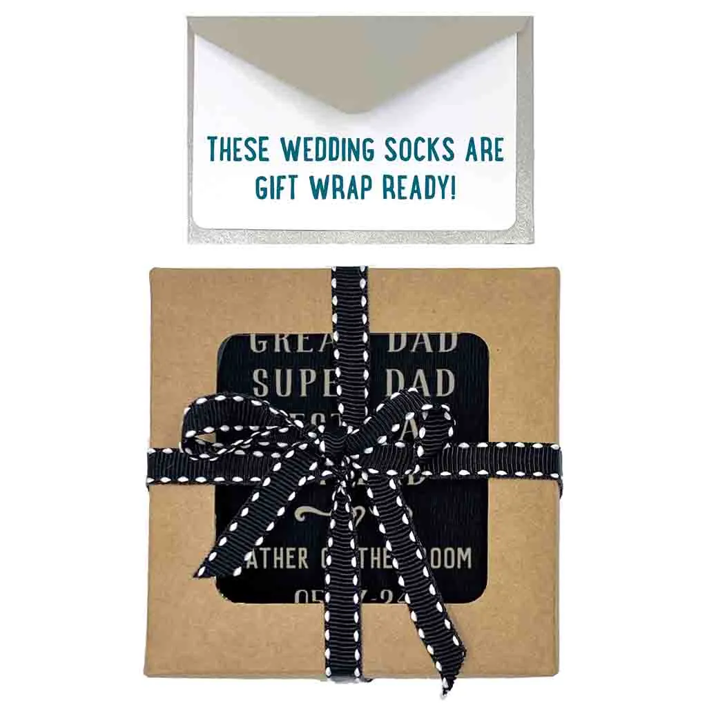 Custom Father of the Groom Wedding Socks | Best Dad Gift