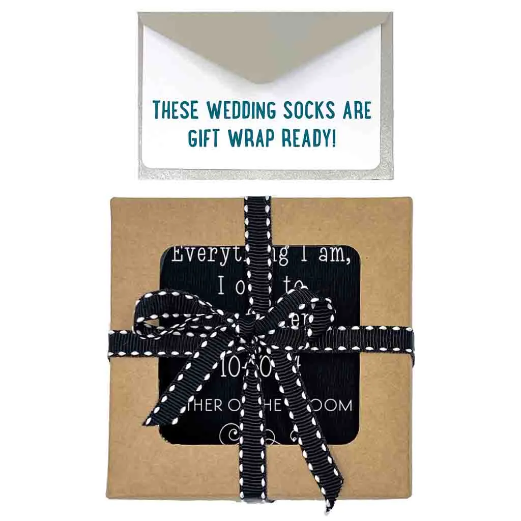 Custom Father of the Groom Wedding Socks