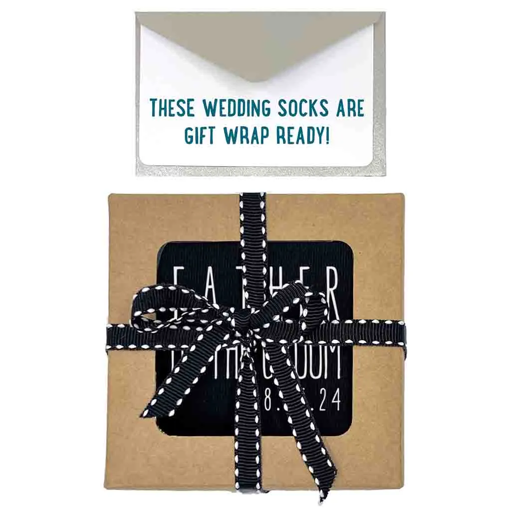 Customized Wedding Socks - Boho Style - Father of the Groom