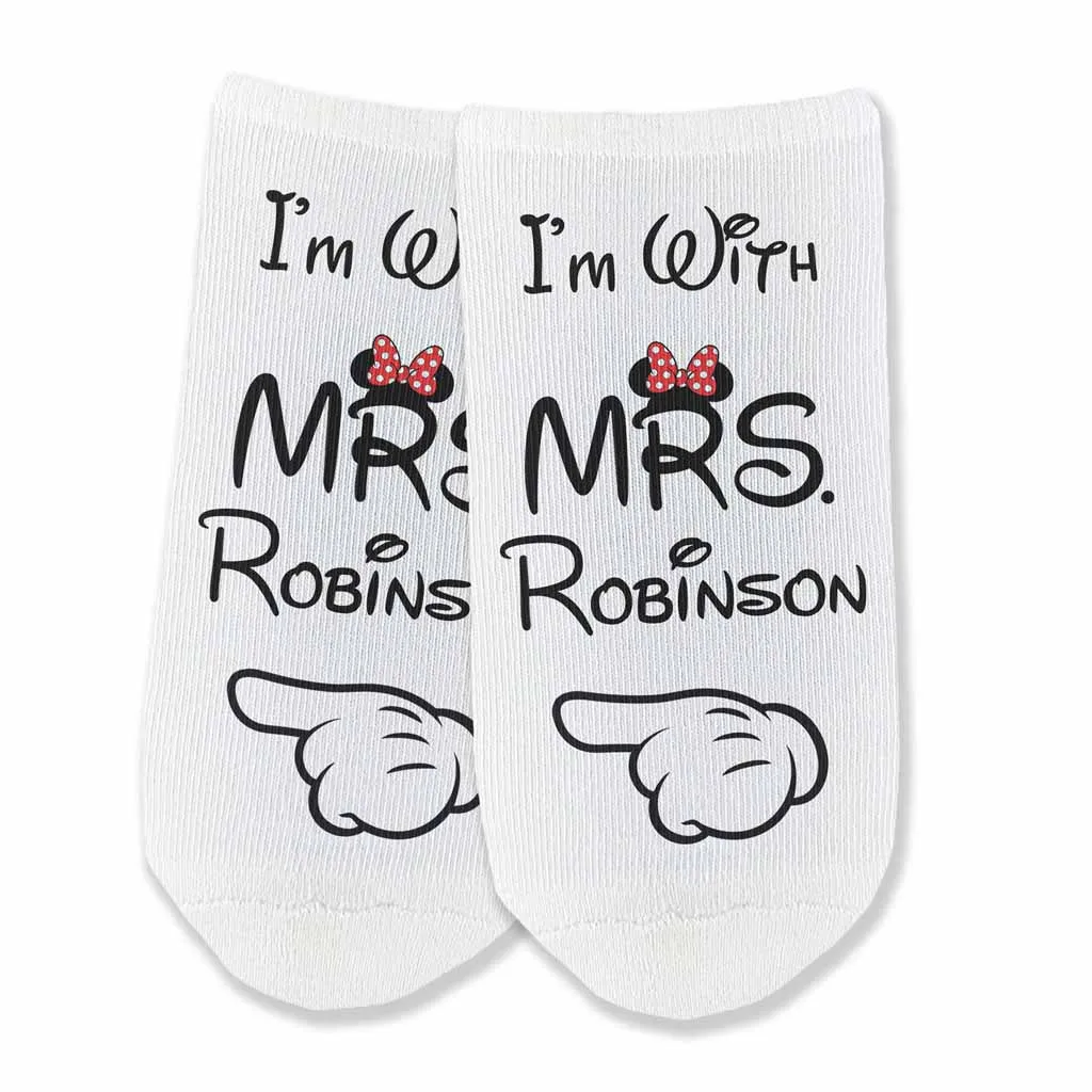 Disney Couple No Show Socks | Disney Inspired No Show Socks | Disney-Loving Couple Socks