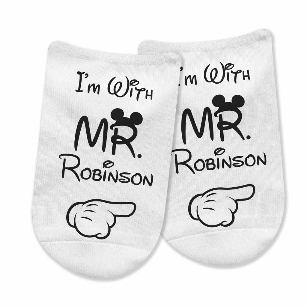 Disney Couple No Show Socks | Disney Inspired No Show Socks | Disney-Loving Couple Socks