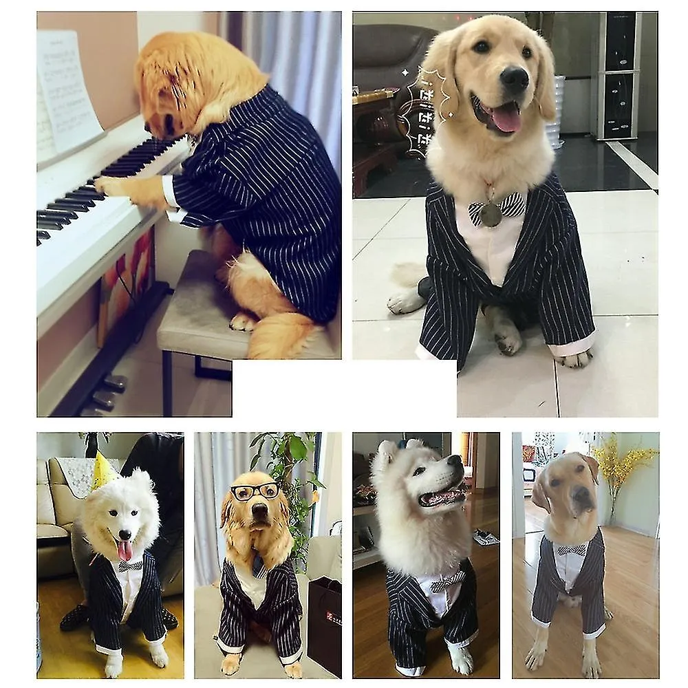 Dog Suits and Bandana Suits, Dog Tuxedo Wedding Party Suits, Dog Prince Wedding Bow Tie Shirts Forma